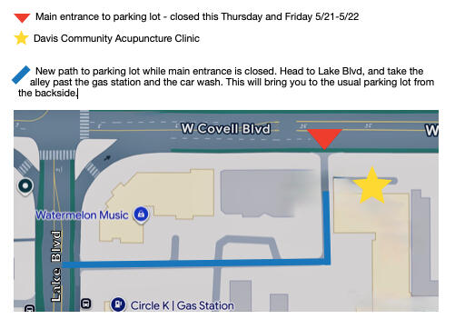 parking lot access